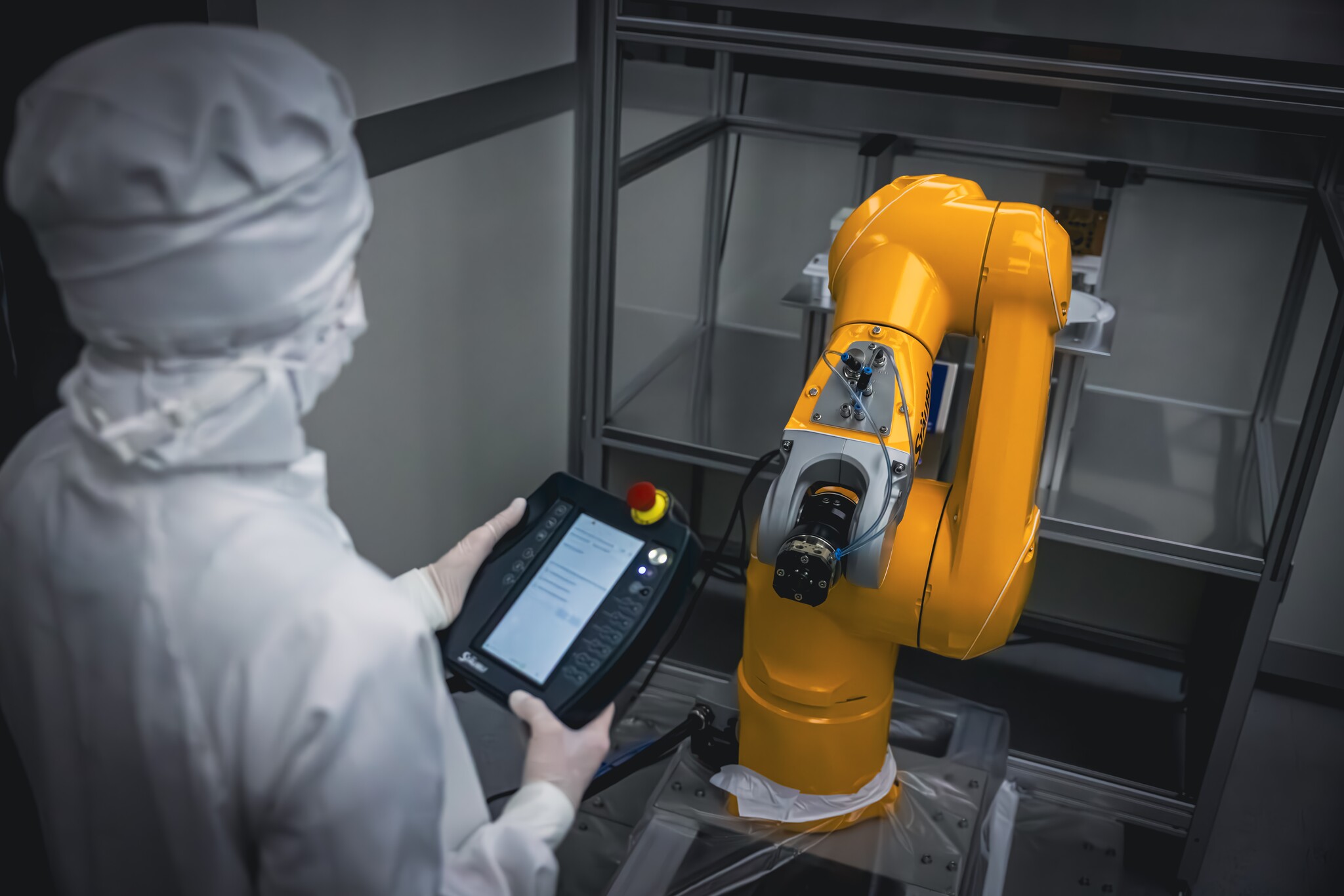 Cleanroom robotics in operation